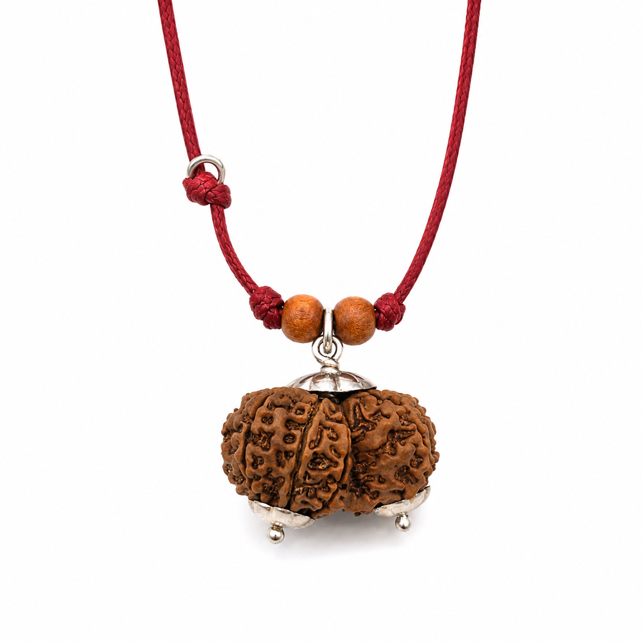 Garbh -Gauri -Rudraksha - Protección para madre e hijos - en plata (Nepal)