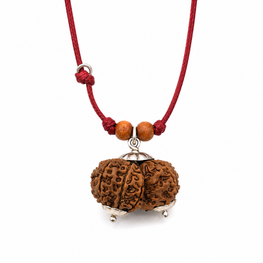 Garbh -Gauri -Rudraksha - Protección para madre e hijos - en plata (Nepal)