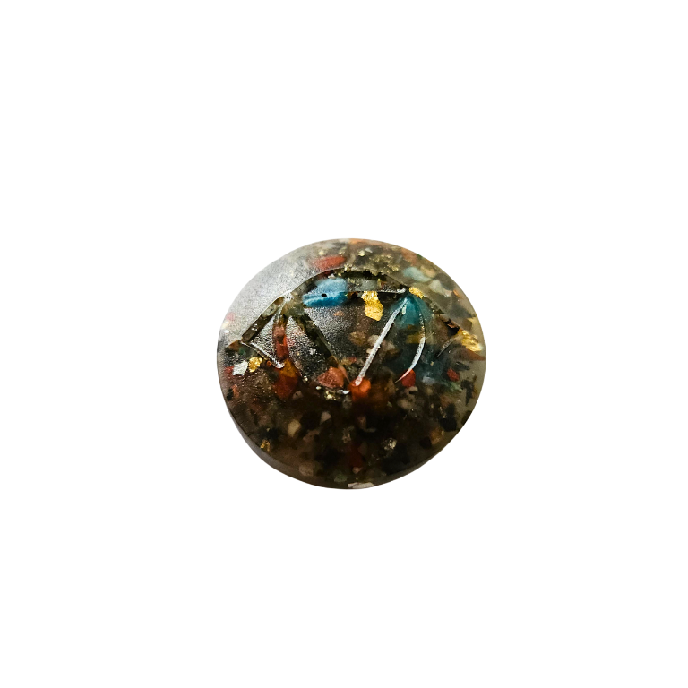 Orgonite talisman Ø 3 cm