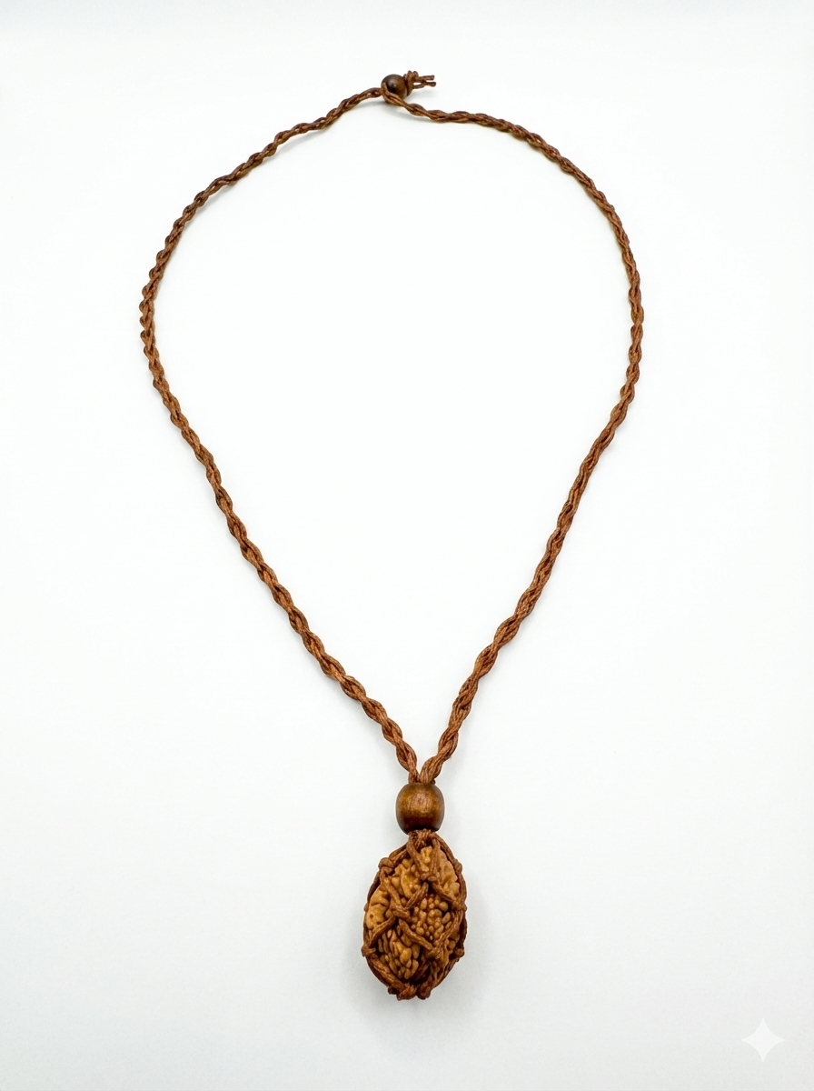 2-Augen Rudraksha (Nepal) für Einheit, bedingungslose Liebe & Harmonie groß