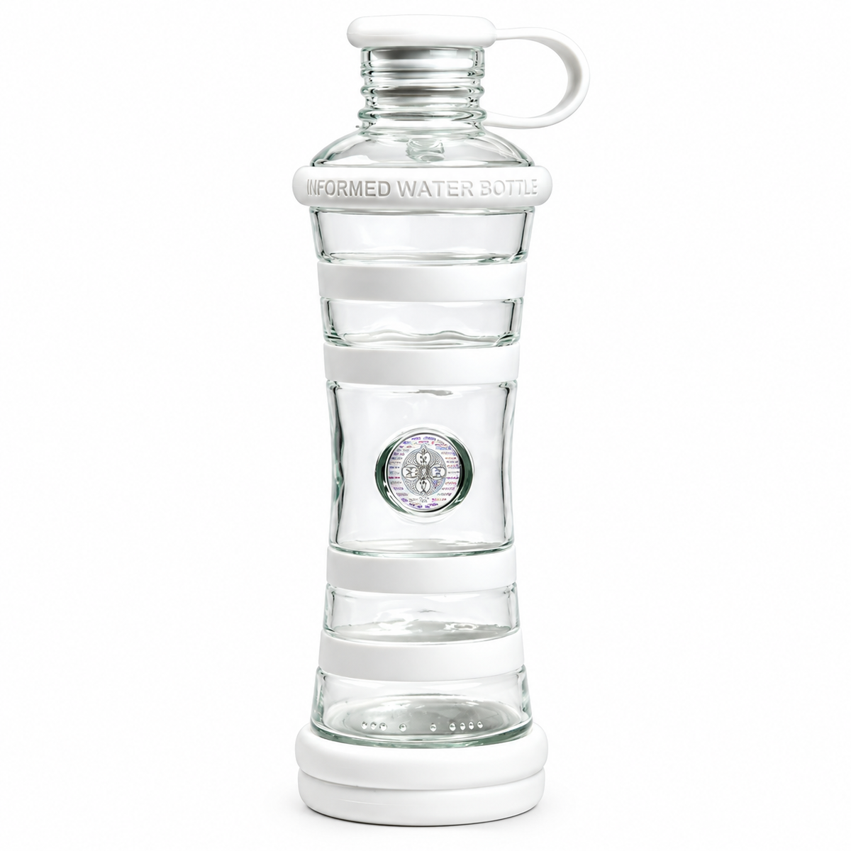 I9bottle - Practical glass bottle with watergetization (0.65l) chakra edition