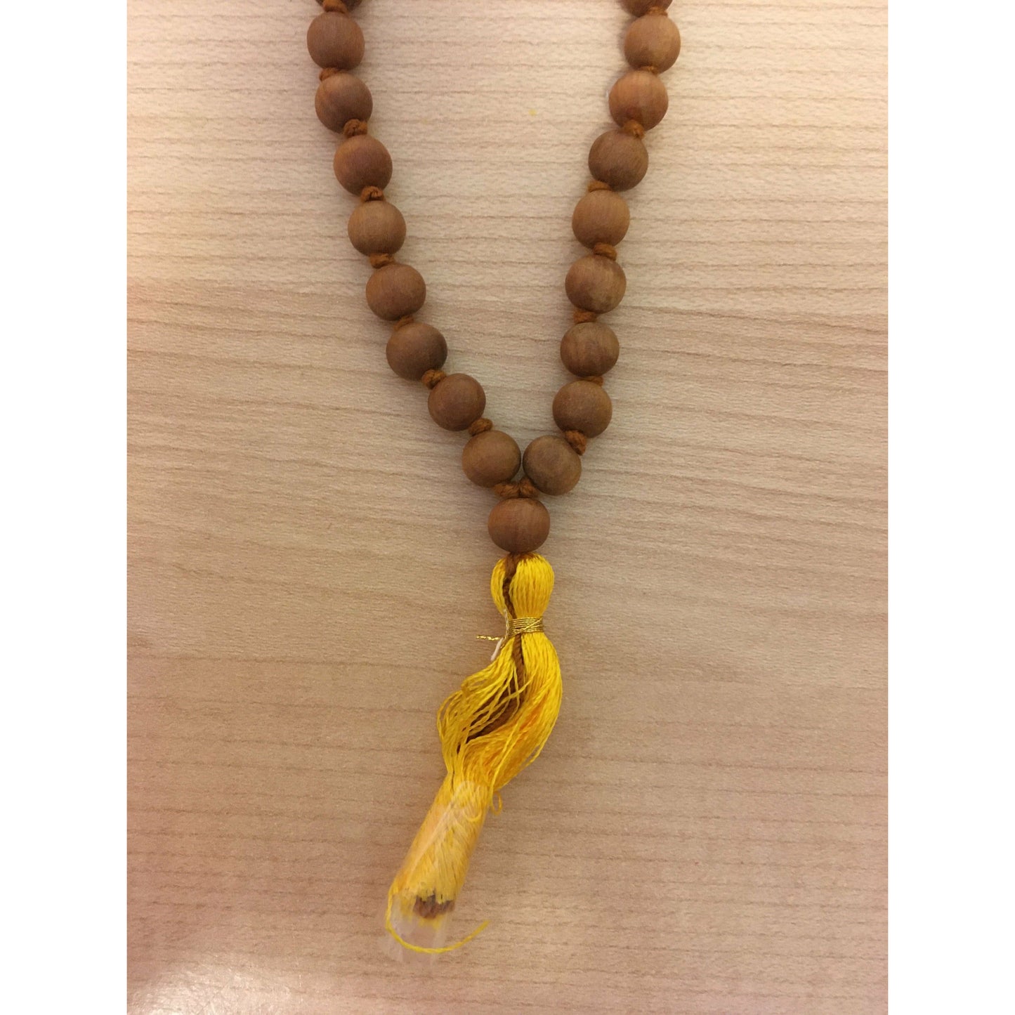 Mala hecha de sándalo fino - perlas Ø 0.7 cm