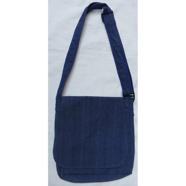 Hand -sewn shoulder bag - colored with organic paints