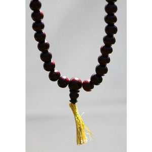 Mala from rosewood beads - ø 0,8 cm