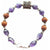 Nice bracelet - with amethyst and four Rudrakshas