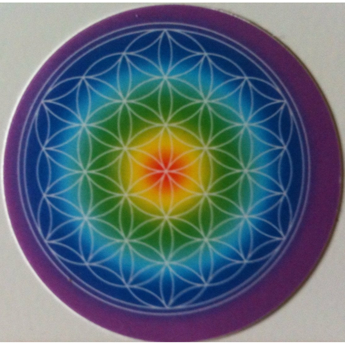 The flower of life - Sticker Chakra colors