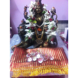 Rock crystal Shivalingams - from Navaratri Puja 2015