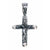 Silver crucifix, pendant handmade, very expressive