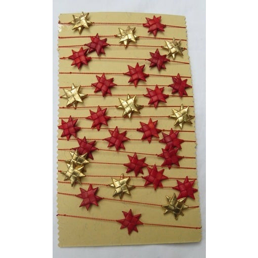 Star garland from India red-gold