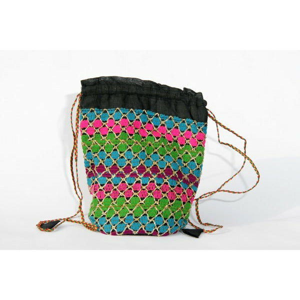 Nice woven Pochi bag, colorful patterns