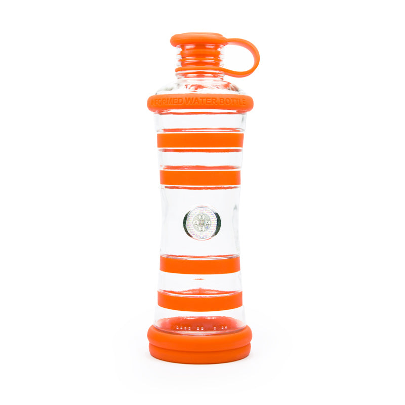 i9Bottle - Practical glass bottle with water energizing (0,65l) Chakra Edition