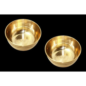 Brass bowl set of 2