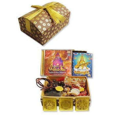 Yantra box for knowledge and creativity (incl. Lotusmala)