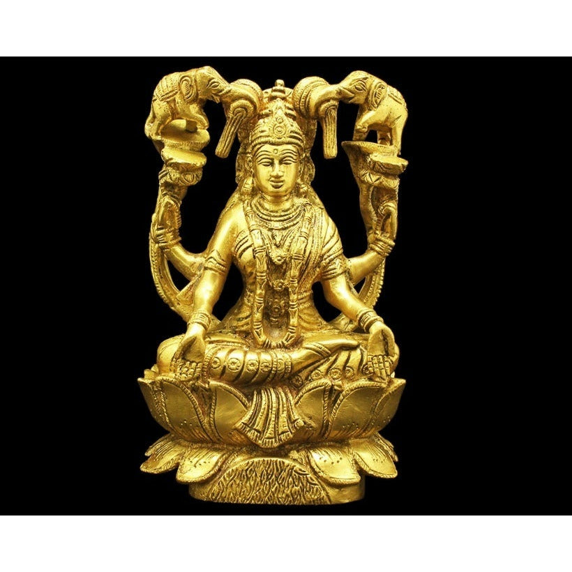 Estatua de Lakshmi - latón