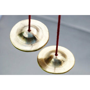cymbales en laiton - 7cm