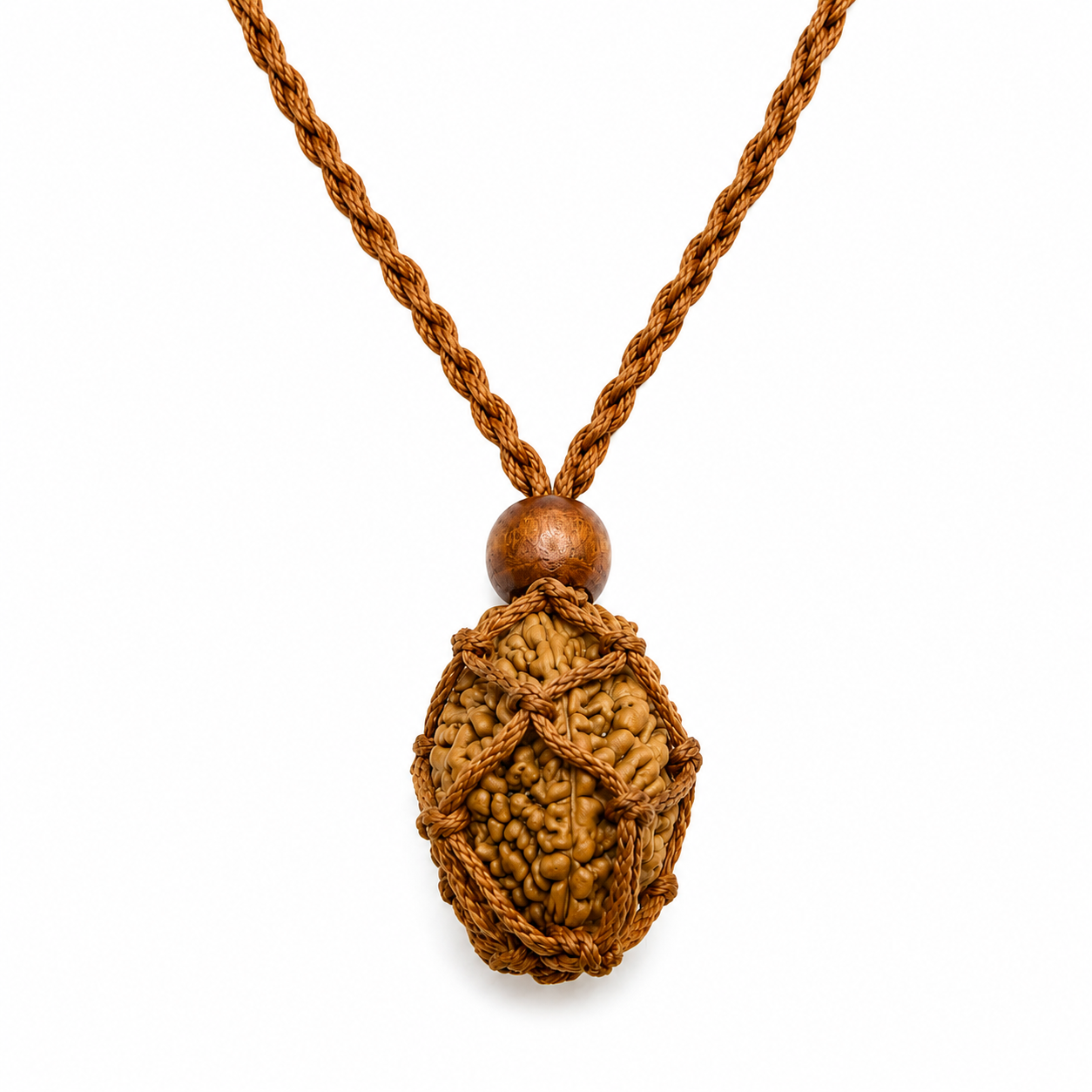 2-Augen Rudraksha (Nepal) für Einheit, bedingungslose Liebe & Harmonie groß