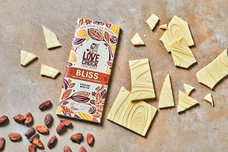 New Lovechock Bliss Tafel, cocoa butter product with inulin and rice drink Bliss