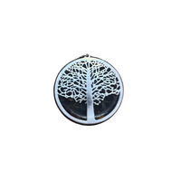 Tour d'orgonite avec symbole OM en argent