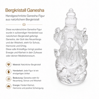 Bergkristall Ganesha – Symbol für Weisheit und Neubeginn