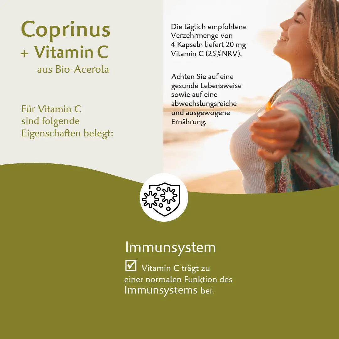 Bio Coprinus – Hochwertiger Vitalpilz mit natürlichem Vitamin C