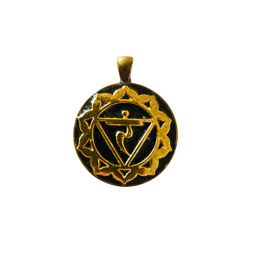 Tour d'orgonite avec symbole OM en argent