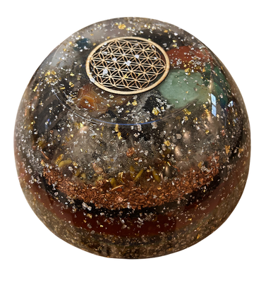 Orgonit Blume des Lebens Holz Größe XXL