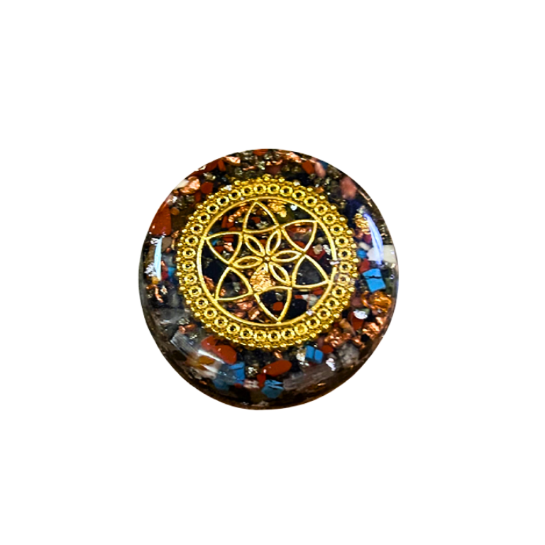Talisman en orgonite Ø 4 cm