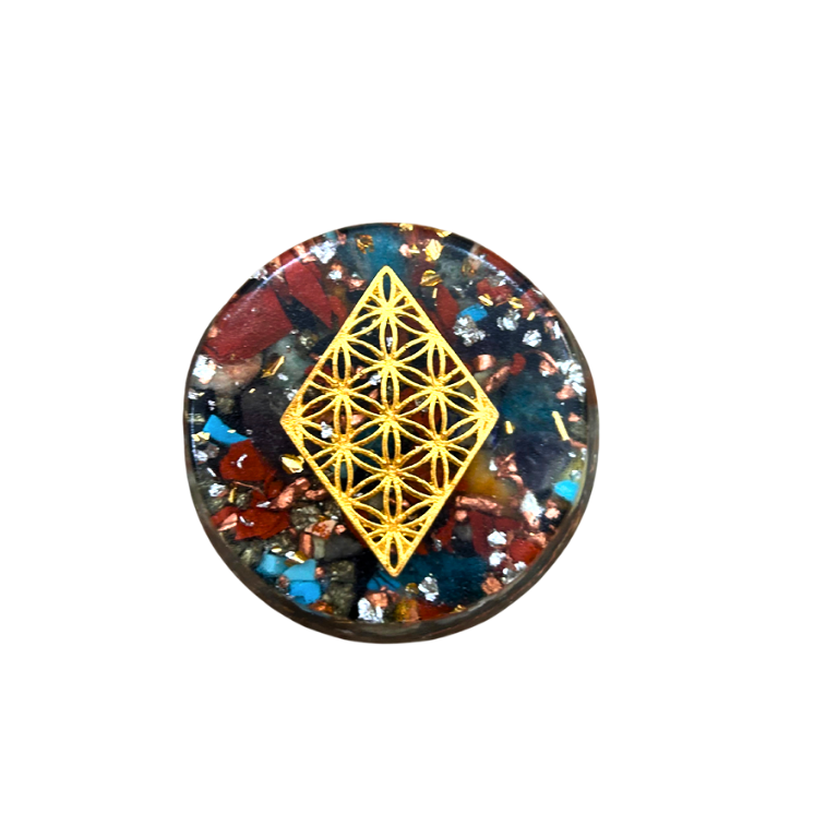 Talisman en orgonite Ø 4 cm