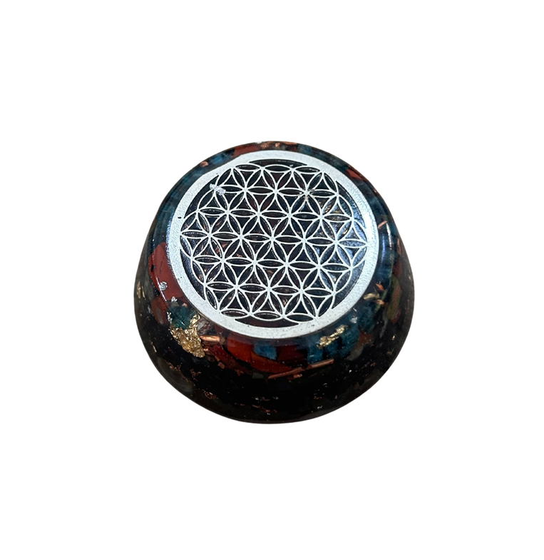 Orgonit Blume des Lebens - silber