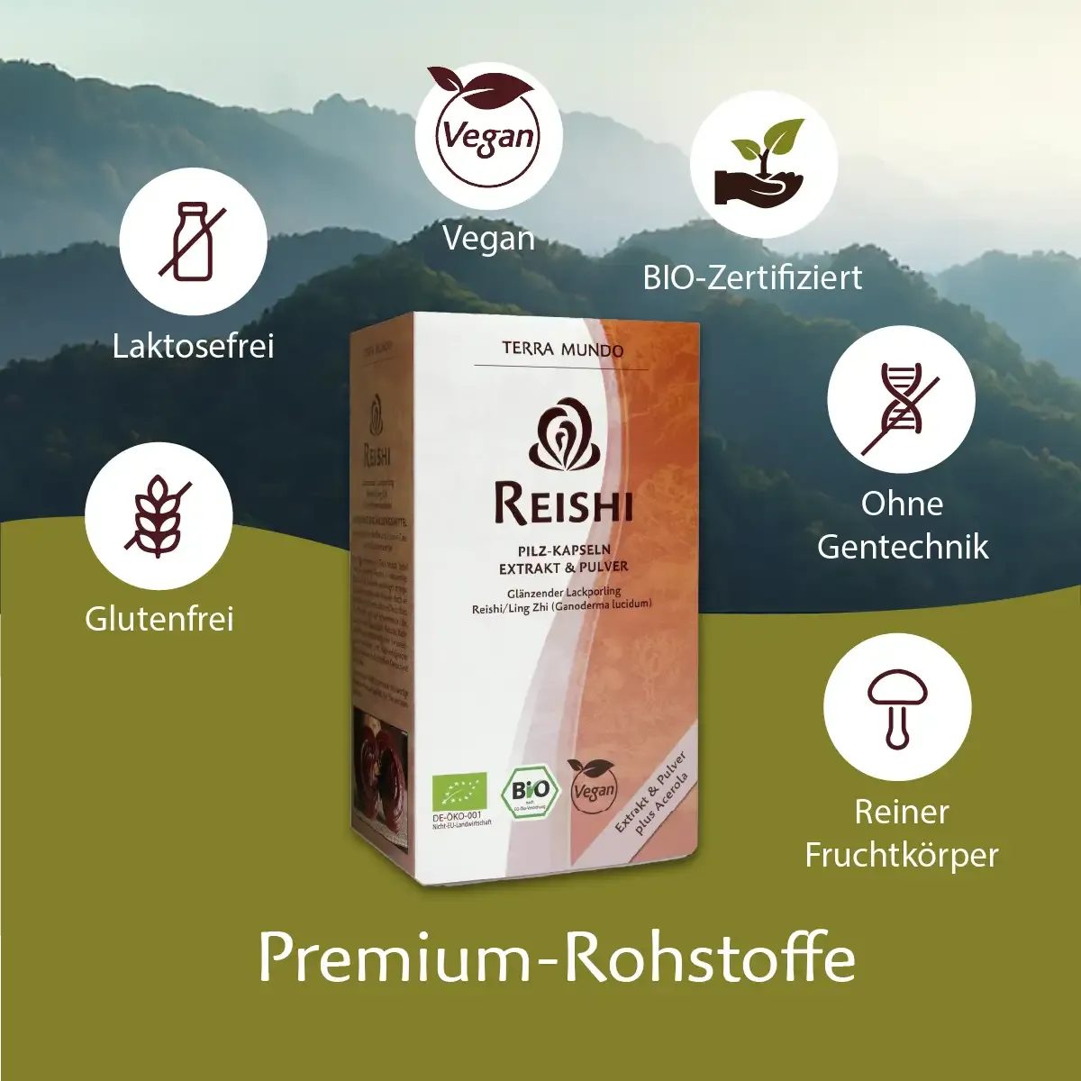 Bio Reishi – Hochwertiger Vitalpilz mit Vitamin C
