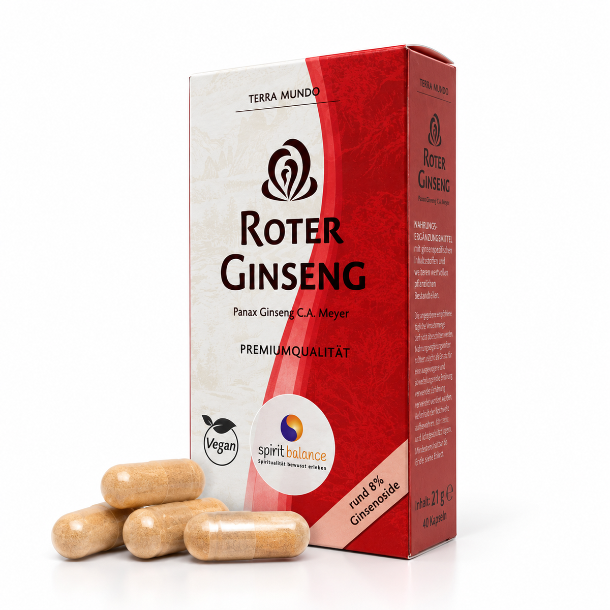 Roter Ginseng – Premium Panax Ginseng mit natürlichem Vitamin C
