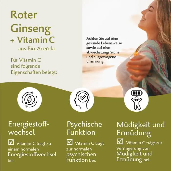 Roter Ginseng – Premium Panax Ginseng mit natürlichem Vitamin C