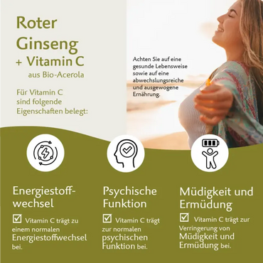 Roter Ginseng – Premium Panax Ginseng mit natürlichem Vitamin C