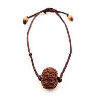 6-Augen-Rudraksha - (Nepal) - steigert Vertrauen, Willenskraft und schützt vor weltlicher Trauer