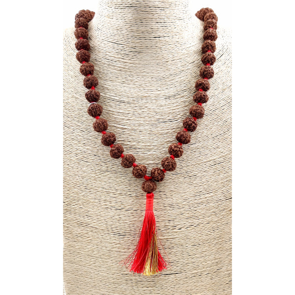 5-ojo Rudraksha-mala 15 mm Ø 54+1