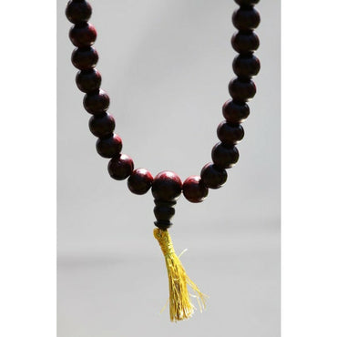 Mala aus Rosenholz-Perlen - ø 1,0 cm