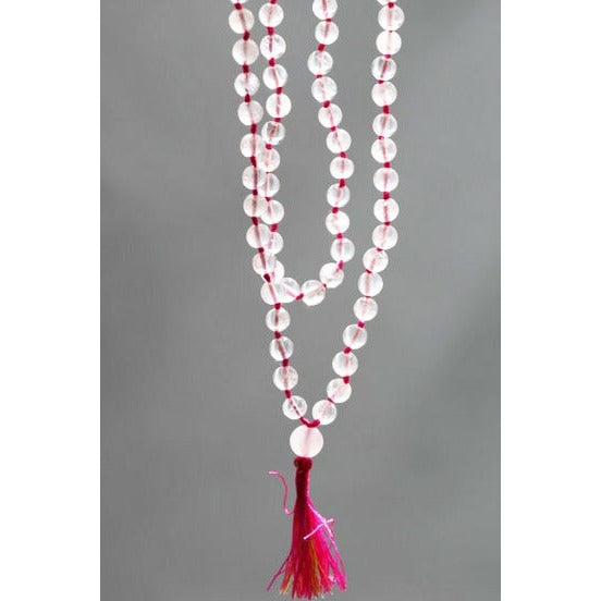 Rose quartz mala