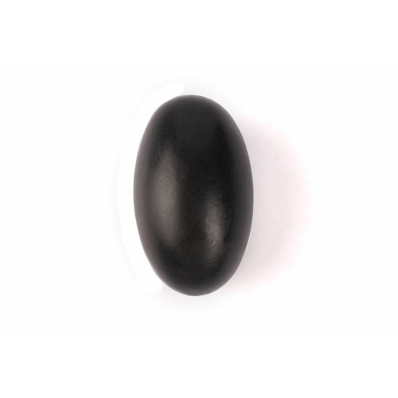 Großer schwarzer Narmada Shiva-Lingam,  9 cm