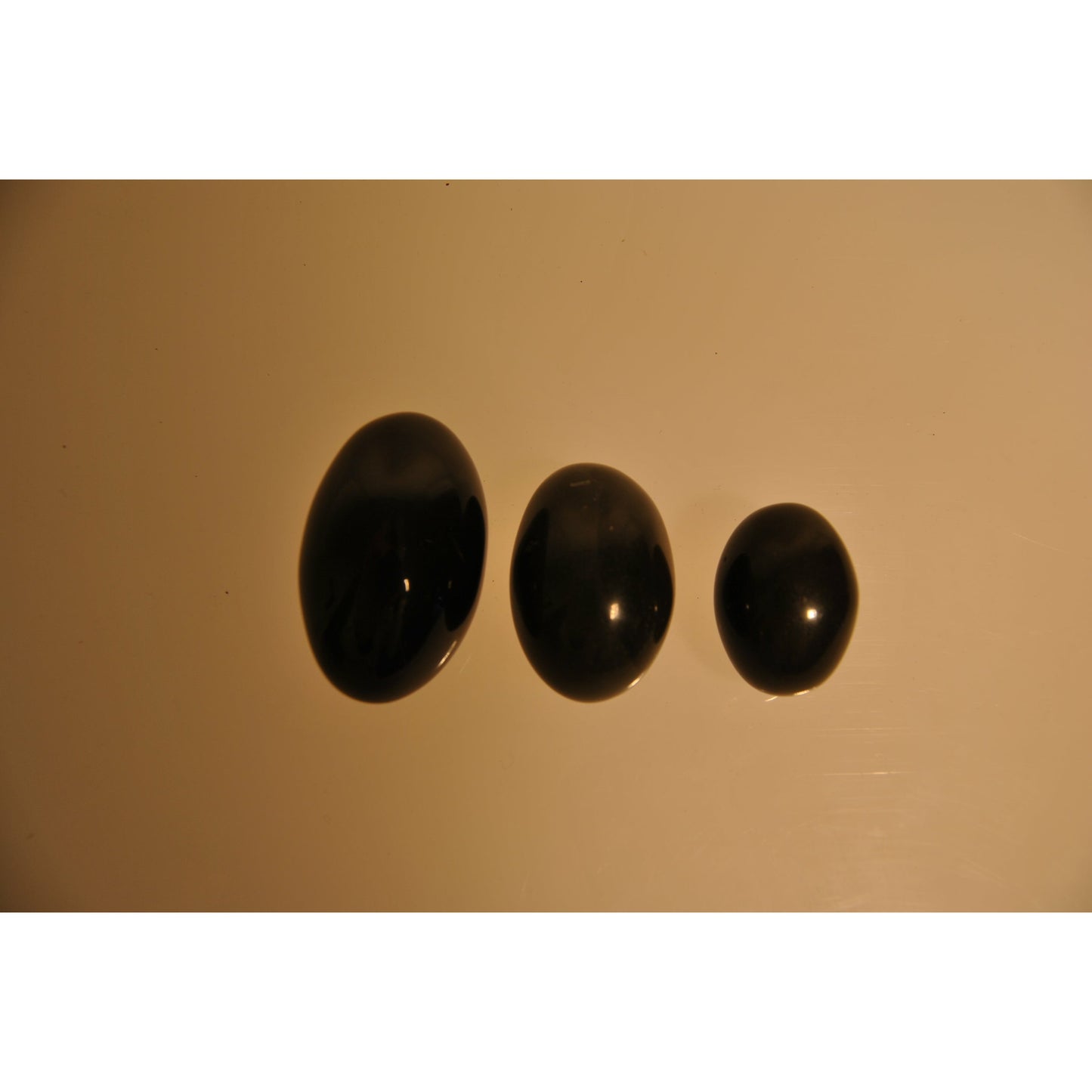 Onyx - schwarzer Stein - mittel