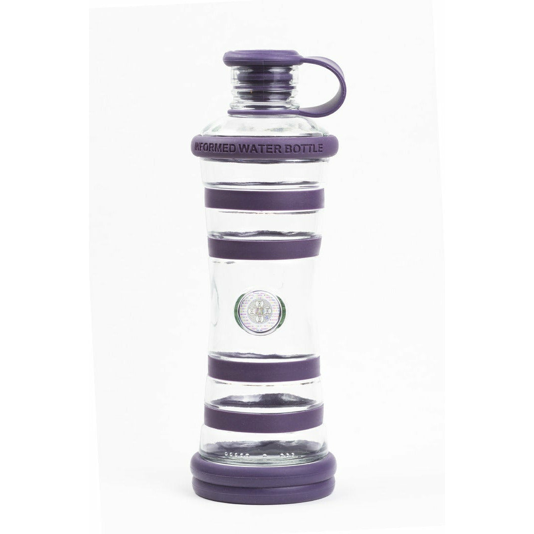 i9Bottle - Praktische Glasflasche mit Wasserenegetisierung (0,65l) Chakra-Edition