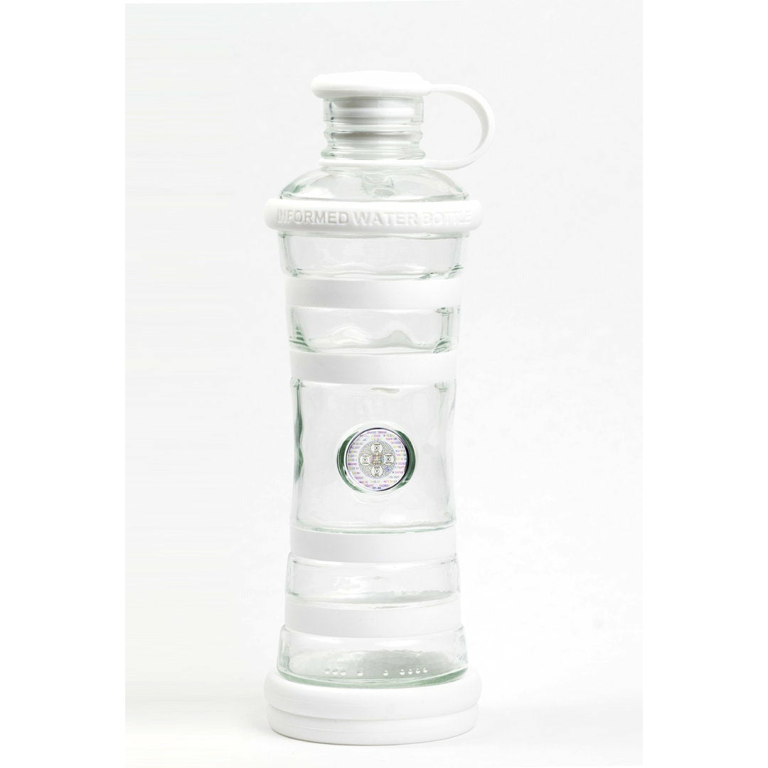 i9Bottle - Praktische Glasflasche mit Wasserenegetisierung (0,65l) Chakra-Edition
