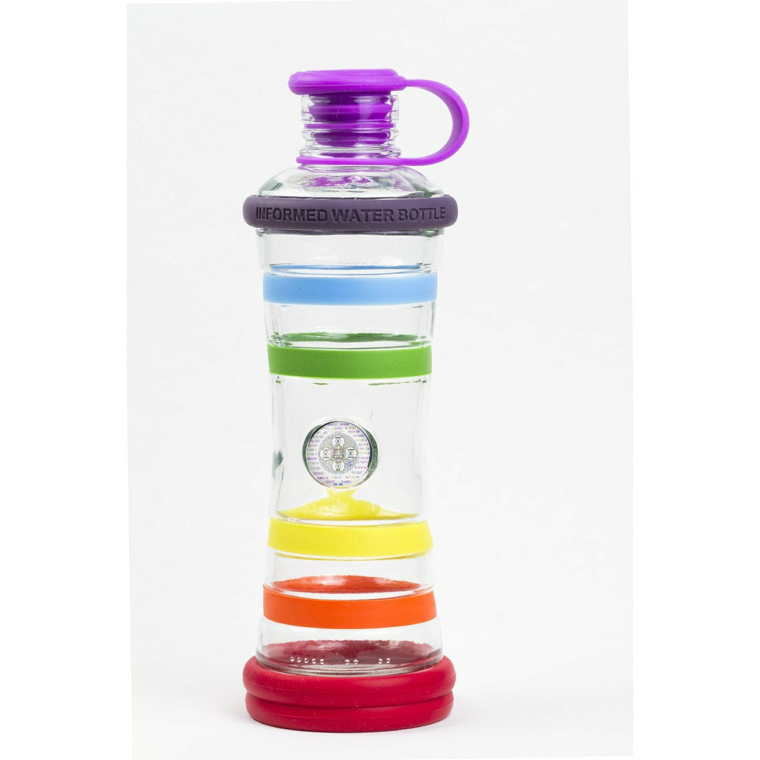 I9Bottle - Botella de vidrio práctica con EDICIÓN DE CHAKRA (0.65L)